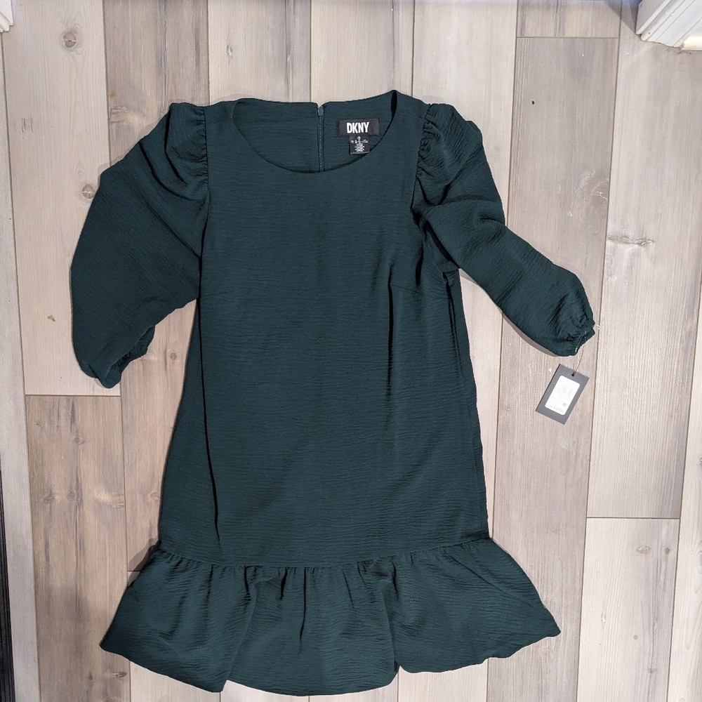 Hunter Green DKNY dress NWT